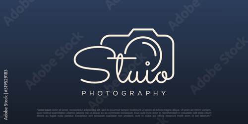 Studio photography logo icon vector template