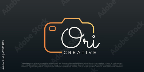 camera original photography logo icon vector template