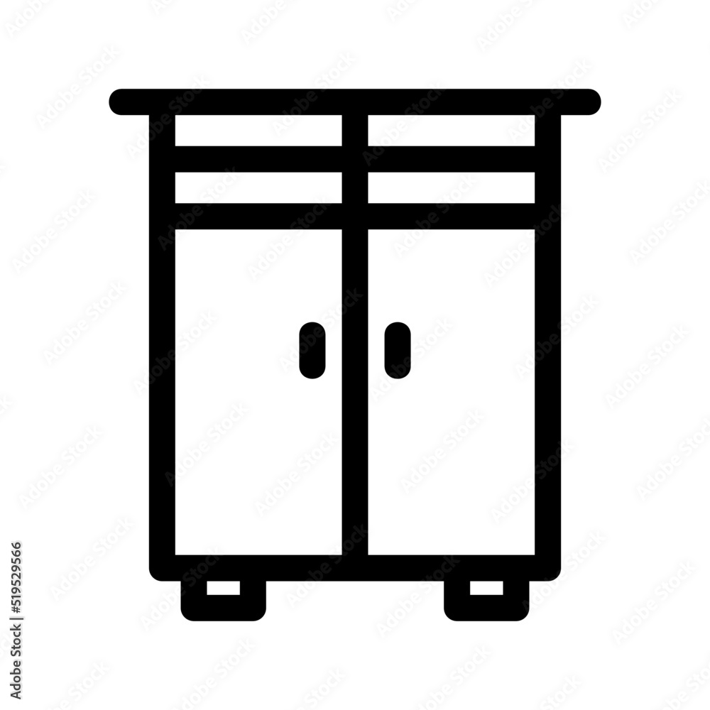 locker icon or logo isolated sign symbol vector illustration - high quality black style vector icons
