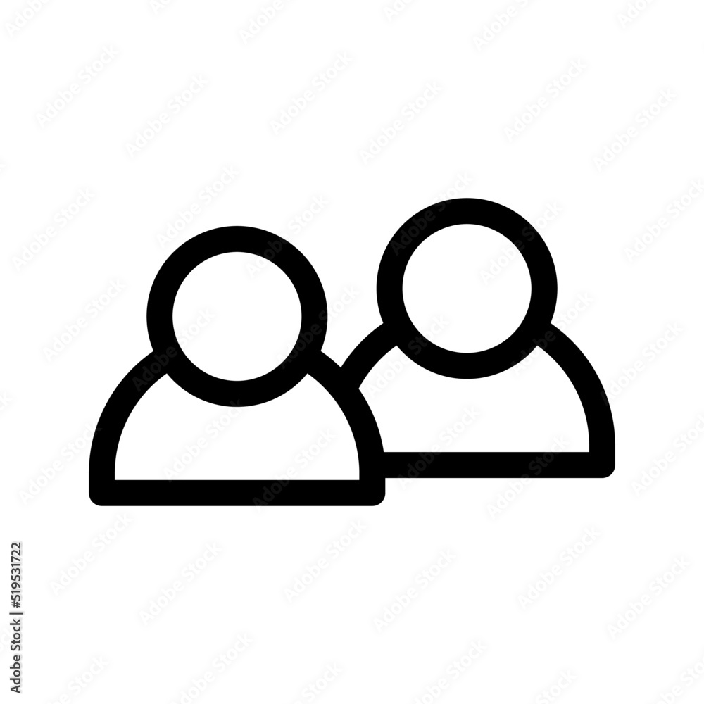 people icon or logo isolated sign symbol vector illustration - high quality black style vector icons

