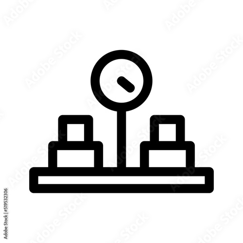 scale icon or logo isolated sign symbol vector illustration - high quality black style vector icons
