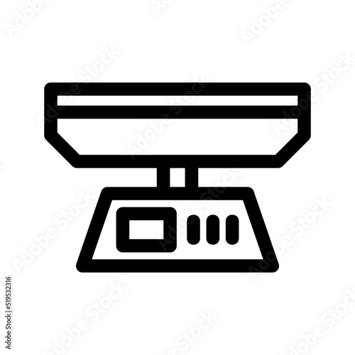 scale icon or logo isolated sign symbol vector illustration - high quality black style vector icons
