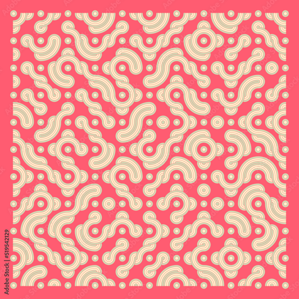 Color truchet tiling connections illustration Color truchet tiling connections illustration