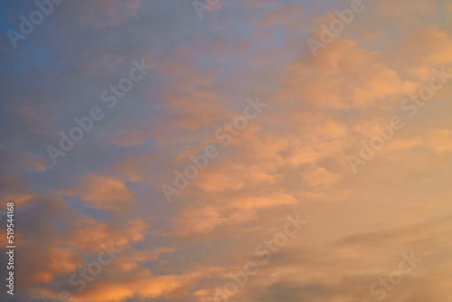 Wallpaper Mural Yellow sunset sk, natural colors. Nature sky background. Twilight sky, Colorful sunset sky and clouds. Soft effect Torontodigital.ca
