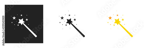 magic wand fantastic isolated icon vector illustration design