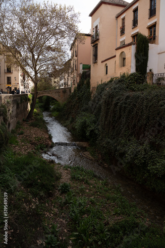 Walking in old central part of world heritage city Granada, Andalusia, Spain © barmalini