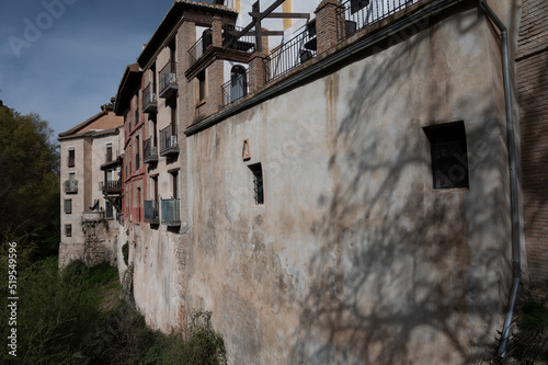 Walking in old central part of world heritage city Granada, Andalusia, Spain