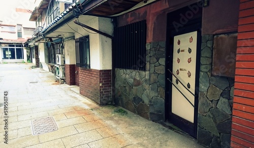 the retro town street view