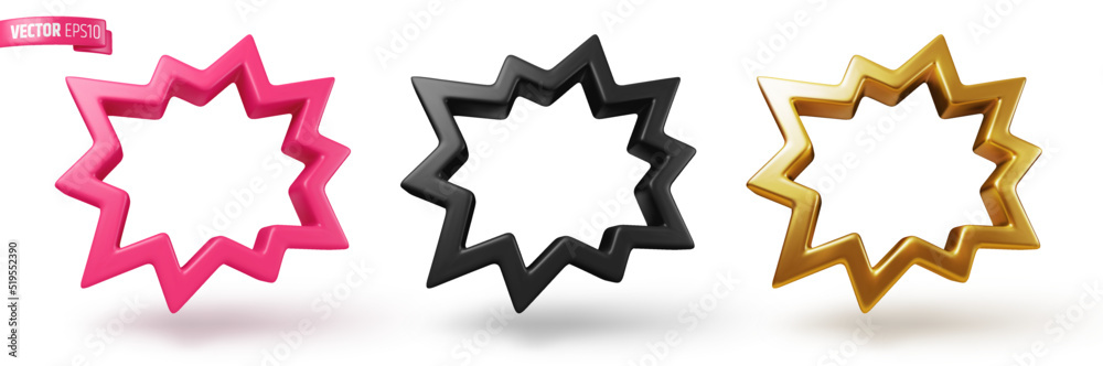 Vector realistic bursts on a white background. Vector realistic bursts on a white background.