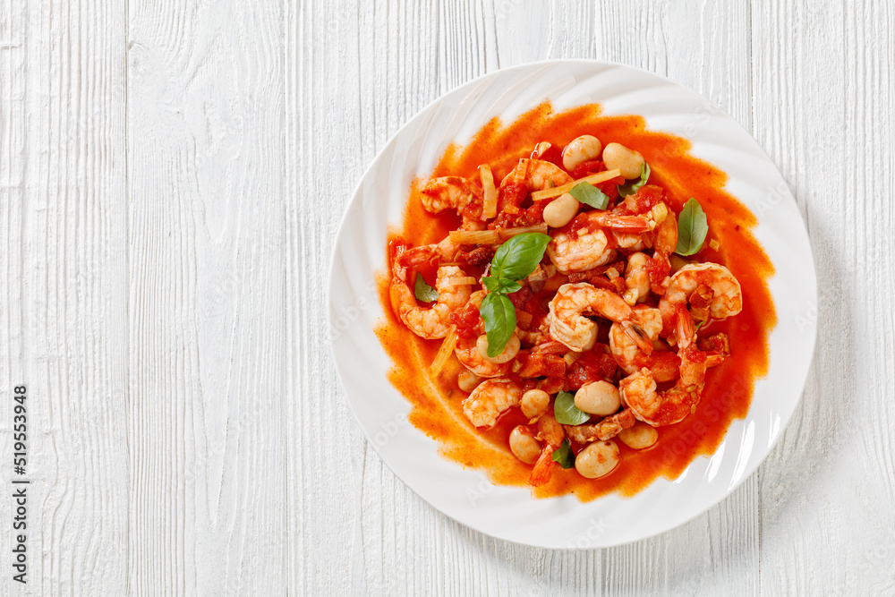 White Bean, Tomato, Fennel and Shrimp Dinner White Bean, Tomato, Fennel and Shrimp Dinner