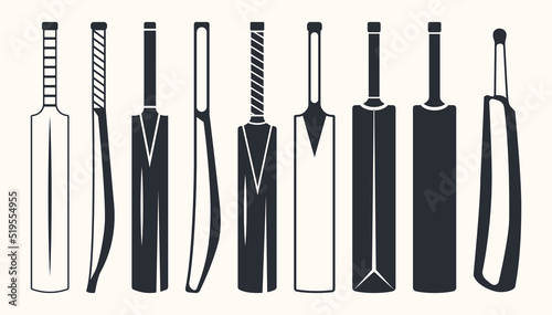 Cricket Bat Clip Art Vector. Creative Concept Design And Vector File Free Download. 