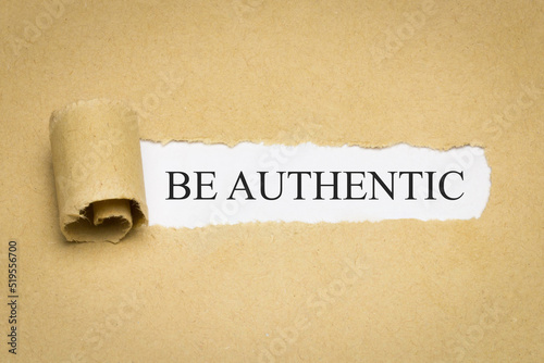 be authentic photo