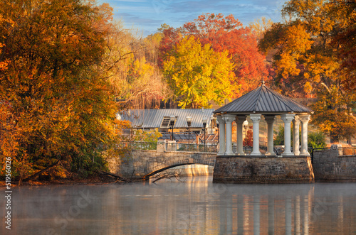 Gazebo at Lake Meer in Piedmont Park in Atlanta, Georgia