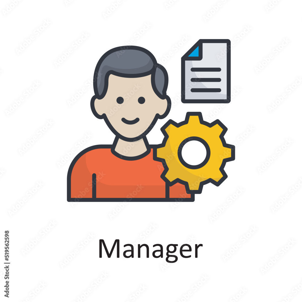 Manager vector filled outline Icon Design illustration. Miscellaneous Symbol on White background EPS 10 File Manager vector filled outline Icon Design illustration. Miscellaneous Symbol on White background EPS 10 File