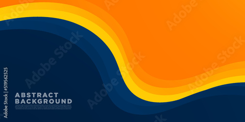 Abstract background with shapes gradient design. orange and blue color. vector eps10