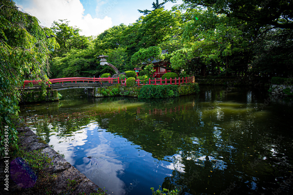 Obraz premium 有名な神社 三島大社