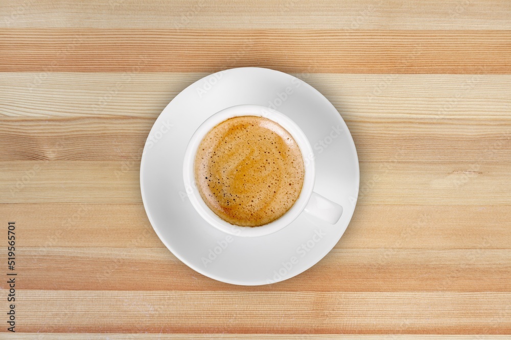 Fototapeta premium Tasty aroma coffee on desk background.