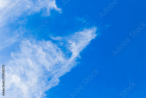 Blue sky nature white clouds background weather wind air atmosphere