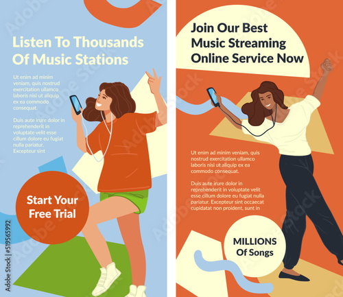 Join music streaming online service now, banner