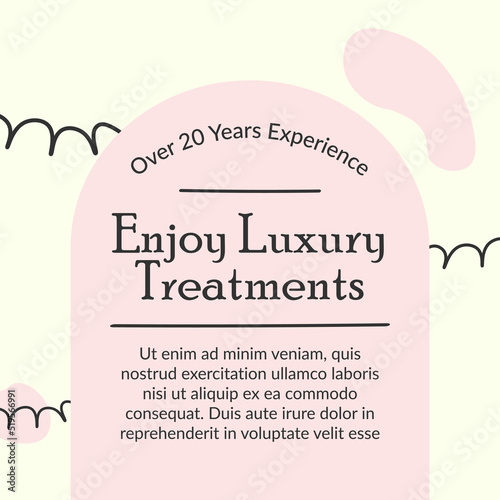 Enjoy luxury treatments, spa salon procedures