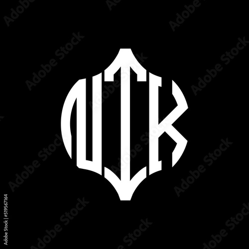 NTK letter logo. NTK best black background vector image. NTK Monogram logo design for entrepreneur and business.
 photo