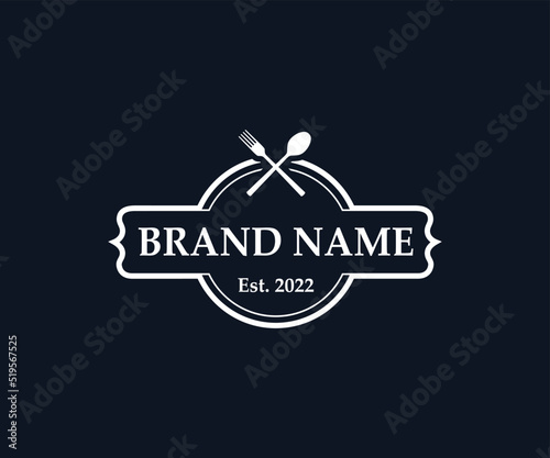Restaurant Logo Design. Food Logo Design Template.