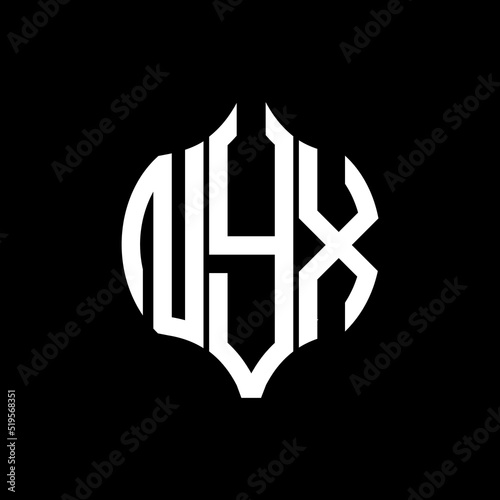 NYX letter logo. NYX best black background vector image. NYX Monogram logo design for entrepreneur and business.
