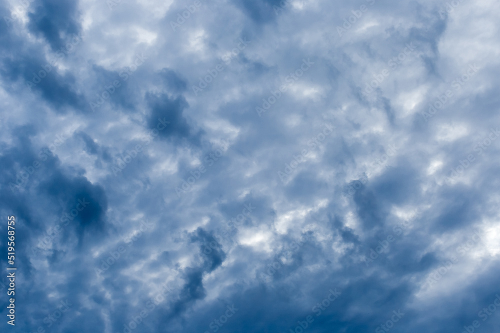 Dark blue sky nature white clouds background weather wind air atmosphere