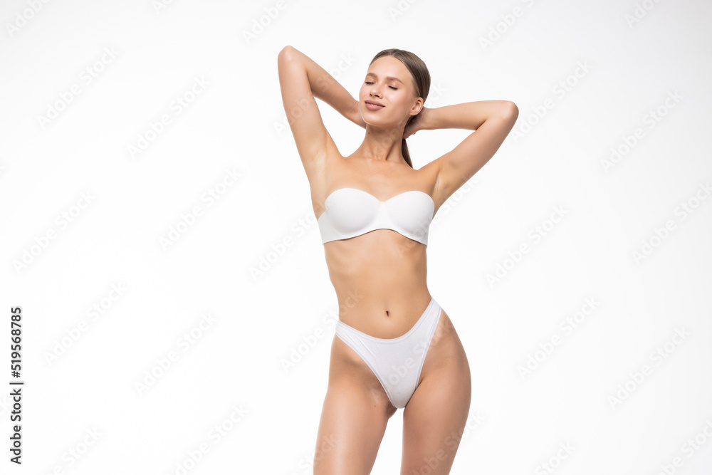 Young Woman body in perfect form, cosmetic cellulite treatment, plastic surgery and liposuction. Young Woman body in perfect form, cosmetic cellulite treatment, plastic surgery and liposuction.