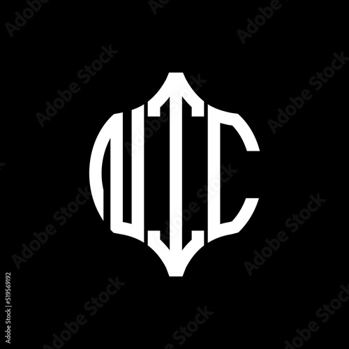 NIC letter logo. NIC best black background vector image. NIC Monogram logo design for entrepreneur and business.
