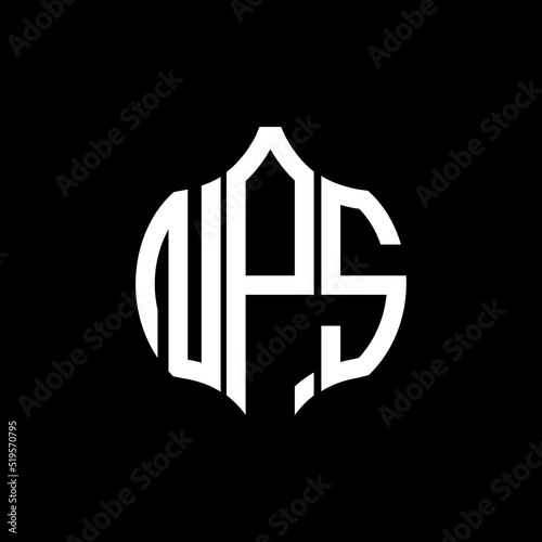 NPS letter logo. NPS best black background vector image. NPS Monogram logo design for entrepreneur and business.
