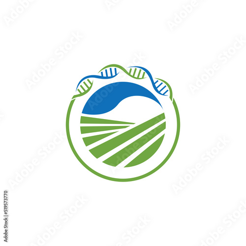 Agricultural biotechnology logo design.