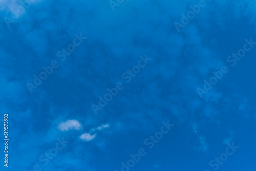 Blue transparent empty sky with white air clouds background nature atmosphere air weather