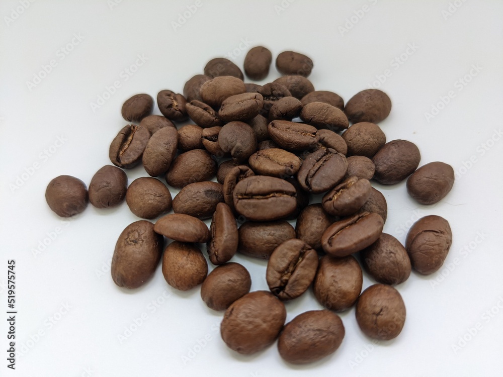 coffee beans on white background coffee beans on white background
