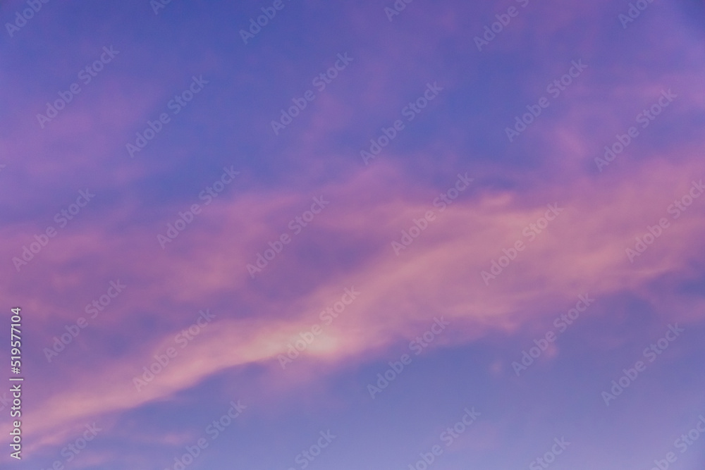 Sky color blue and pink purple abstract background of nature beautiful evening