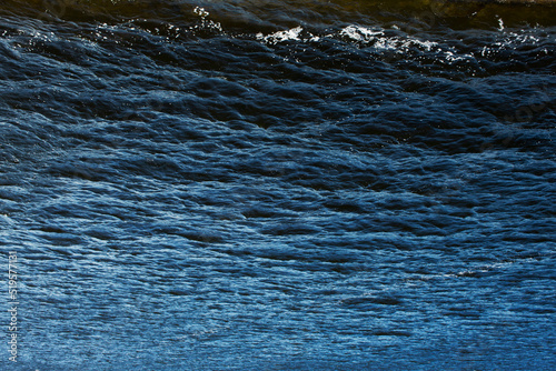 Fototapeta Naklejka Na Ścianę i Meble -  texture of blue shallow wave, coastal area. background and texture concept