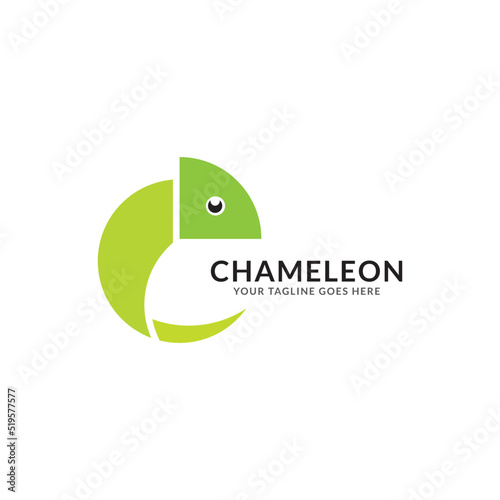 chameleon logo icon vector template.