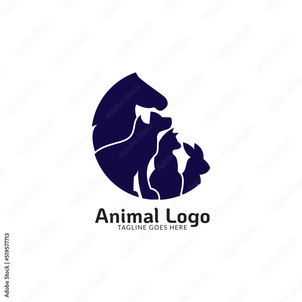 Animal Conservation Logo design. Wildlife Safari Logo design inspiration  Stock Vector | Adobe Stock