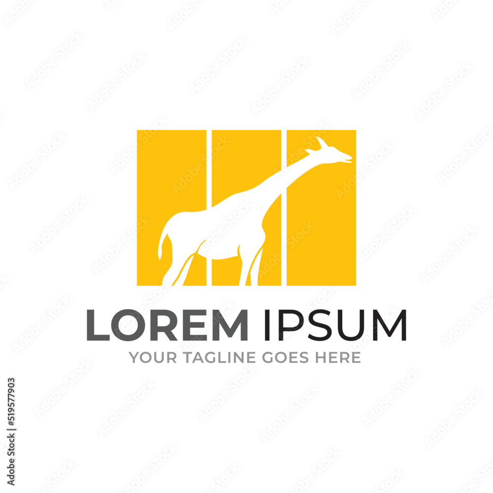 Giraffe Logo Vector. Animal Giraffe Logo Design Template Illustration Giraffe Logo Vector. Animal Giraffe Logo Design Template Illustration