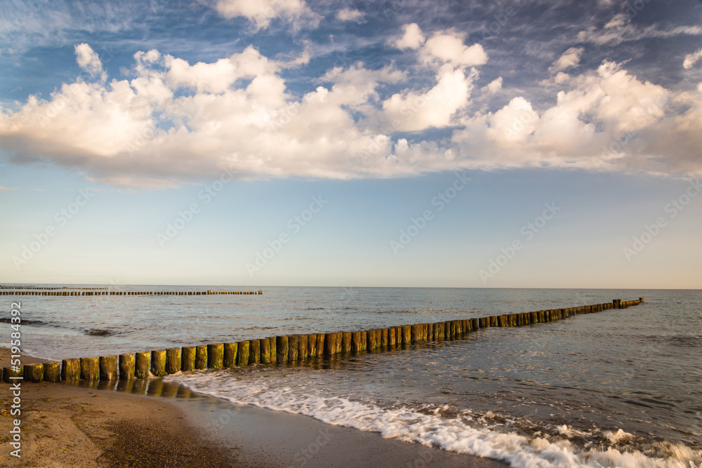 baltic sea with clouds germany