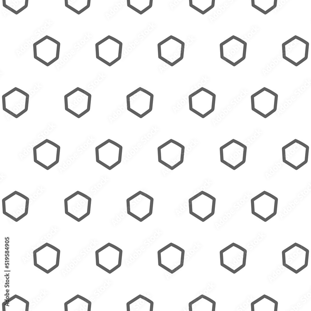 Vector. The texture of the contour hexagon. Black and white geometric seamless pattern. Mosaic abstract background. Hexagonal repeating hand drawn geometric polygon texture. Vector. The texture of the contour hexagon. Black and white geometric seamless pattern. Mosaic abstract background. Hexagonal repeating hand drawn geometric polygon texture.