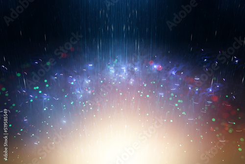 Abstract background of fiber technology lights