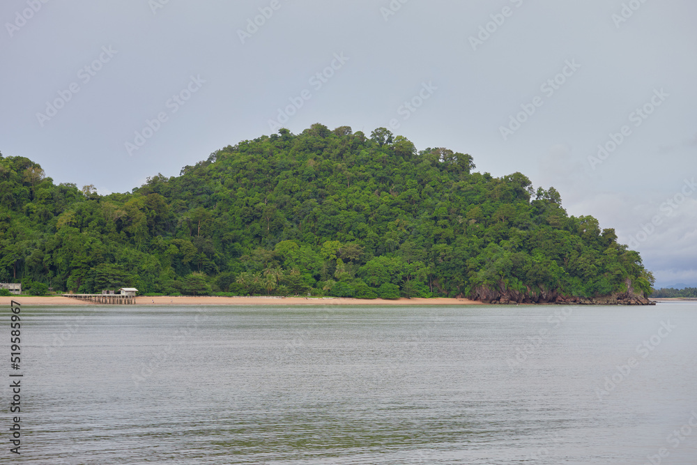 tropical island at Mu Ko Phetra National Park in Thailand