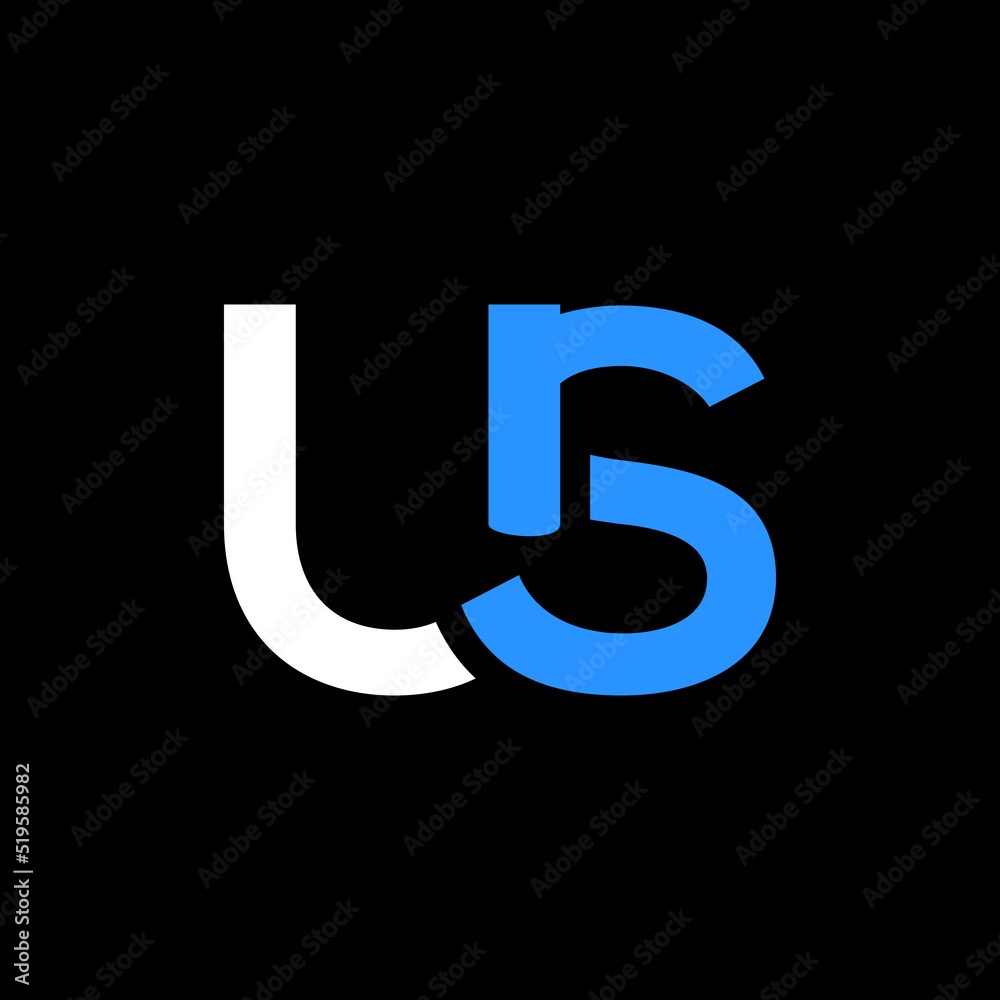 Initial Letter US Logo Design Vector Template. Initial Letter US Logo Design Vector Template.