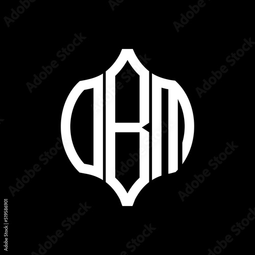 OBM letter logo. OBM best black background vector image. OBM Monogram logo design for entrepreneur and business.
 photo