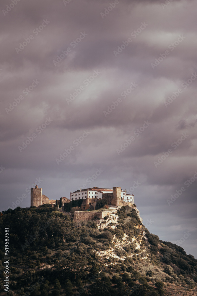 Palmela Castle on the Mountains 