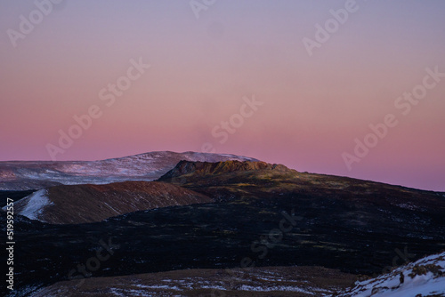 Fagradsfjall in Island im Winter