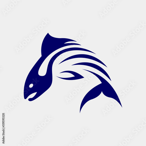 blue fish logo company name