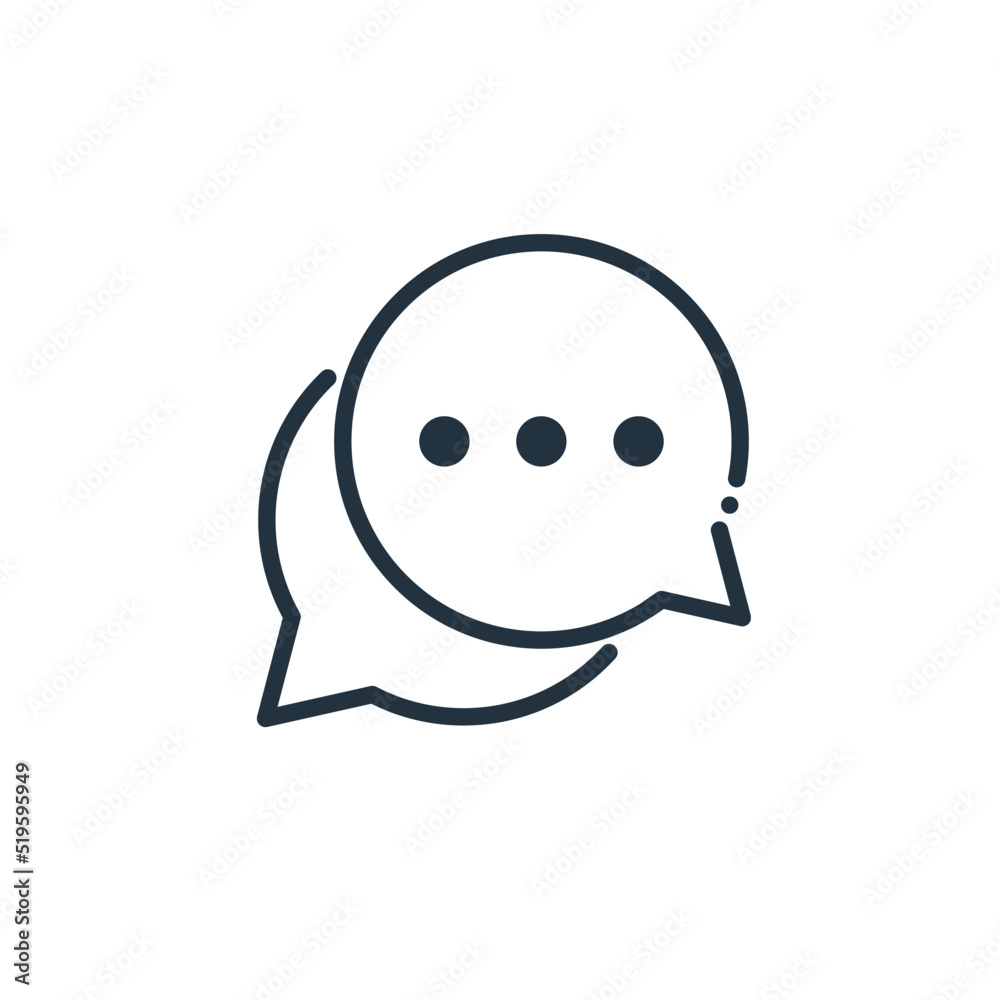 Message icon isolated on a white background. Chat symbols for web and mobile apps. Message icon isolated on a white background. Chat symbols for web and mobile apps.