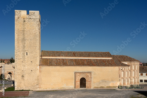 San Martin church in Cuellar in a sunny day. Segovia, Castilla y León, Spain photo